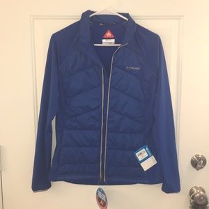 Columbia zip up athletic jacket. Omni heat